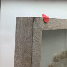 Open Box: Framed Neutral Textile Wall Art (30") - White