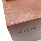 Open Box: Modern Shaped Jewelry Box, Cube (10"H) - Cool Walnut