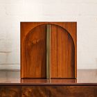 Open Box: Modern Shaped Jewelry Box, Cube (10"H) - Cool Walnut