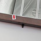 Open Box: Thin Wood Rectangle Wall Mirror (24"W x 36"H) - Dark Walnut