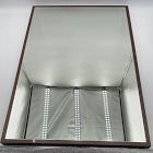 Open Box: Thin Wood Rectangle Wall Mirror (24"W x 36"H) - Dark Walnut