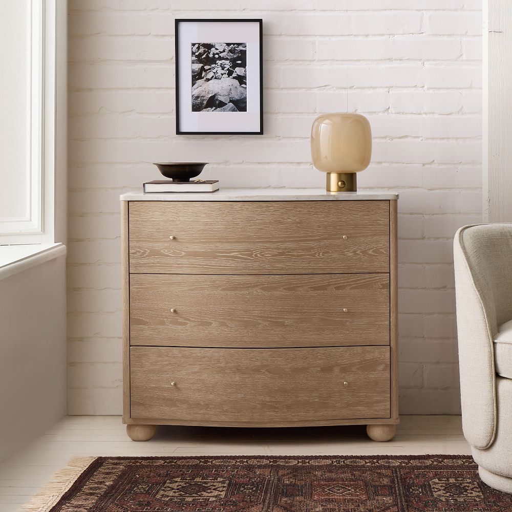 Clementine Marble 3-Drawer Dresser (36") by West Elm