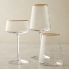 Horizon Lead-Free Crystal Gold-Rimmed Glassware Sets