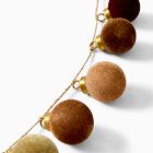 Flocked Ball Garland
