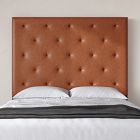 Diamond Tufted Wall Mounted Headboard - Leather