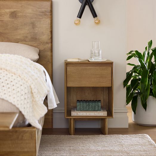 Anton Solid Wood Mini Open Nightstand (16") by West Elm