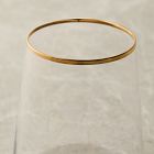 Horizon Lead-Free Crystal Gold-Rimmed Stemless Wine Glass Sets