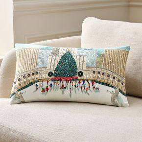 Nicole Cicak Plaza Christmas Tree Pillow Cover | West Elm