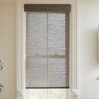 Custom Natural Stripe Unlined Roller Shade