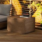 Volume Outdoor Square Storage Side Table (26")