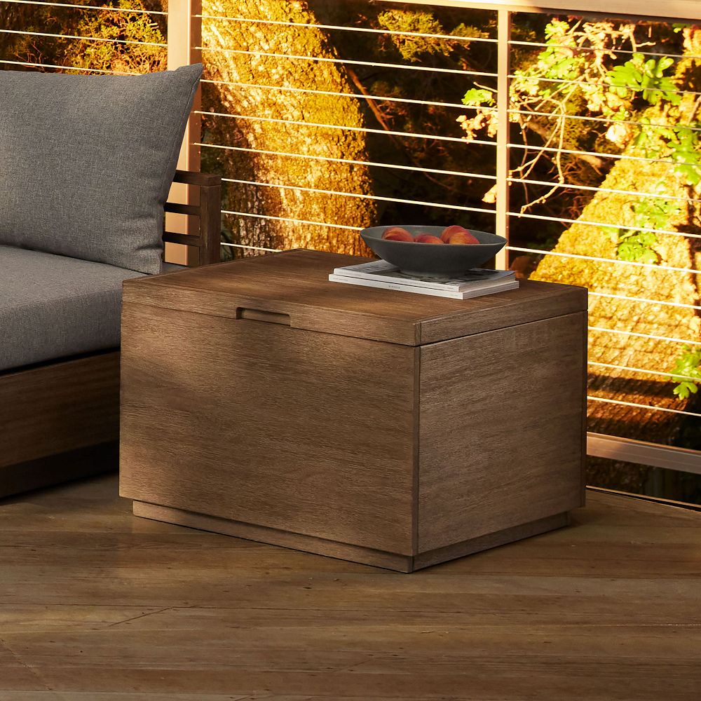 Volume Outdoor Square Storage Side Table (26") by West Elm