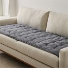 Open Box: Quilted Sofa Overlay (84"W x 23"D) - Graphite