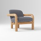 Open Box: Benson Chair - Performance Chenille Tweed Pewter, Blonde
