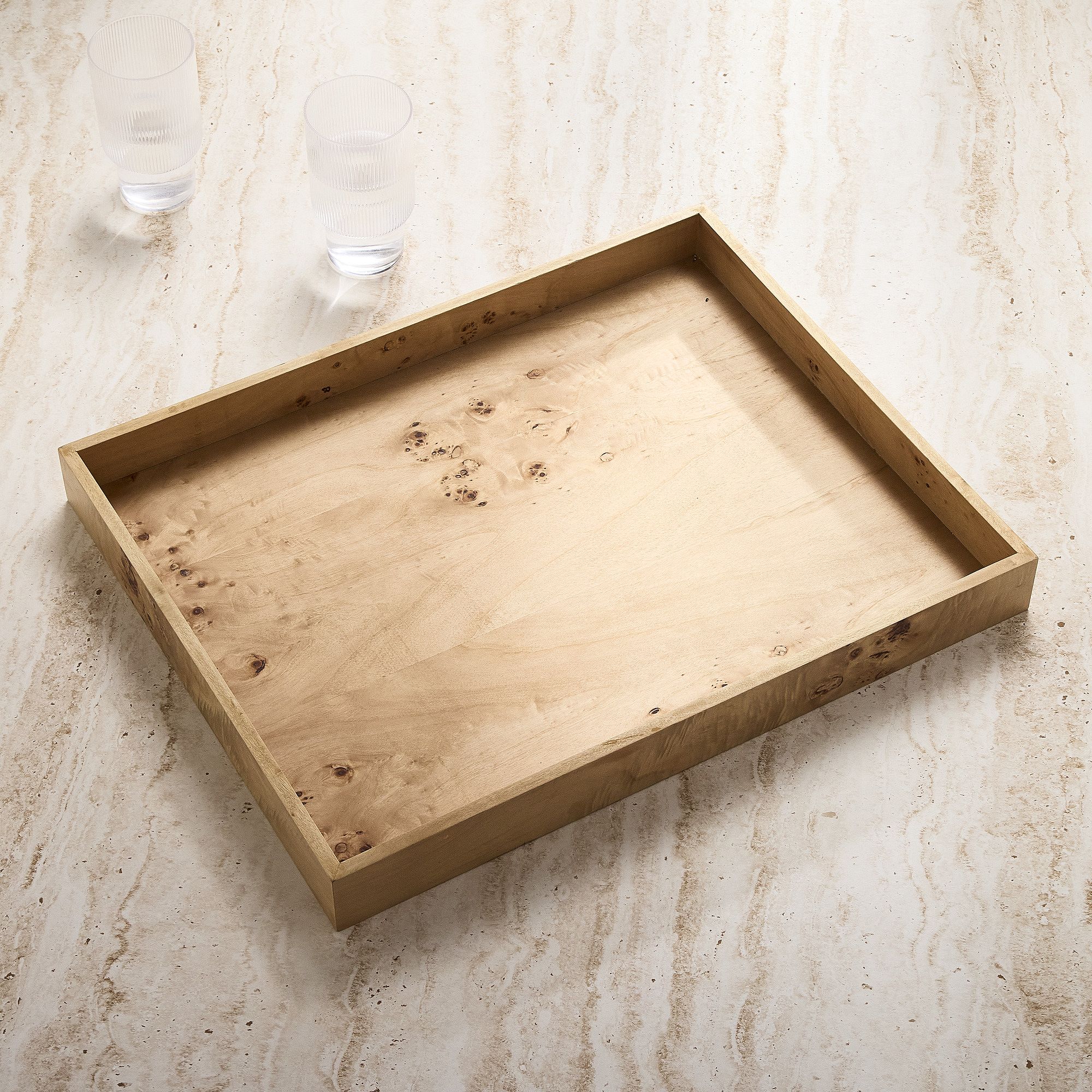 Eden Burled Wood Trays for Home Décor | West Elm