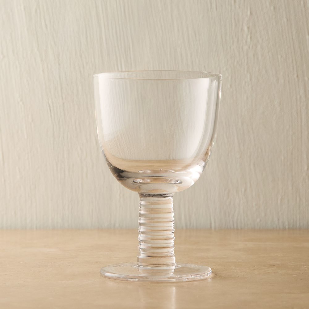 Grooved Stem All-Purpose Wine Glasses - Set of 8