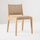 Open Box: Dunham Dining Chair - Ludlow Leather Sand, Blonde, Sand Straps