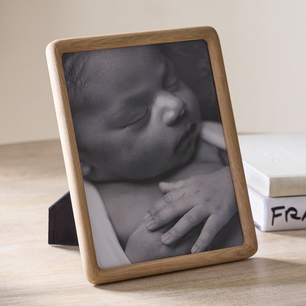 Modern Rounded Wooden Tabletop Frames - Light Ash, 8X10
