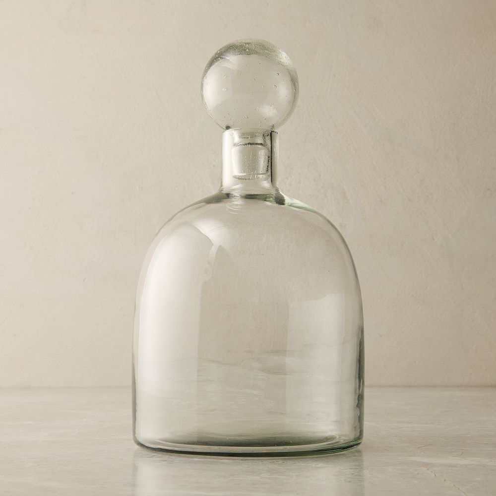 Ilari Glass Decanters - Liquor Storage, Glass, Clear, Large