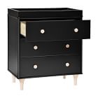 Babyletto Lolly 3-Drawer Narrow Dresser with Removable Topper (33")