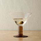 Grooved Stem Martini Glasses