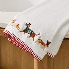 Nicole Cicak Festive Pups Hand Towel