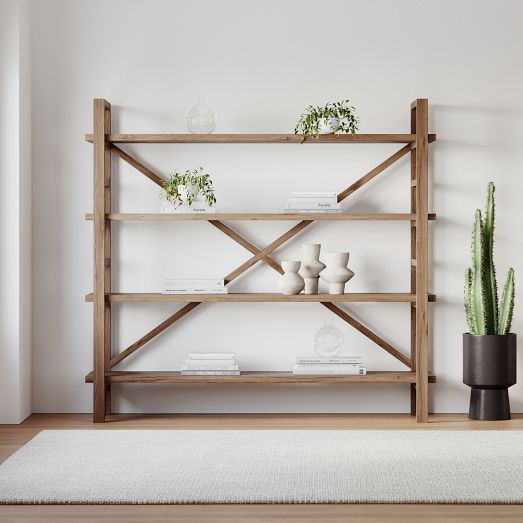 Reclaimed Pine Wood Bookshelf by West Elm