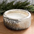 Silver Shimmer Metallic Candles - Balsam Cedar