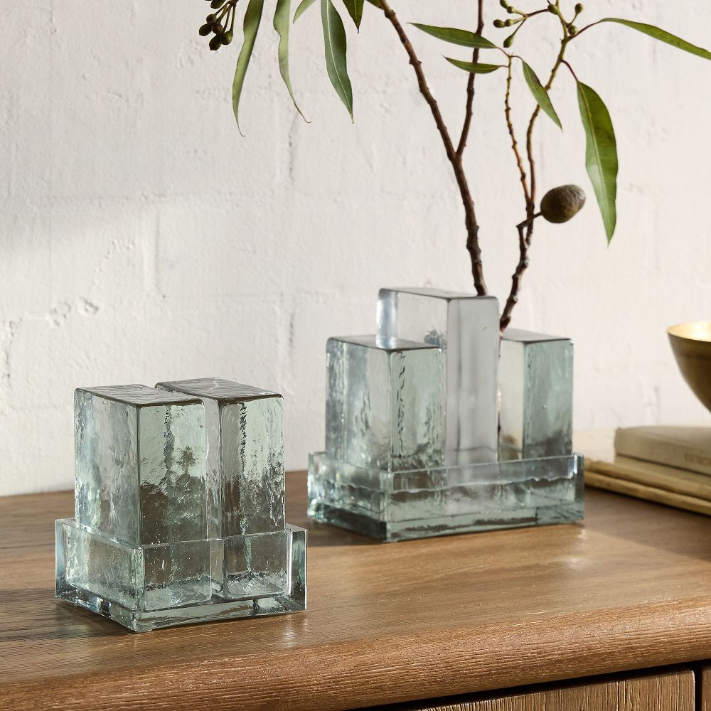 Cast Glass Vases