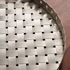Round Woven Metal Tray