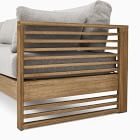 Santa Fe Slatted Outdoor 3-Piece L-Shaped Sectional (93")