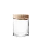 Lotta Wood Top Glass Kitchen Canisters
