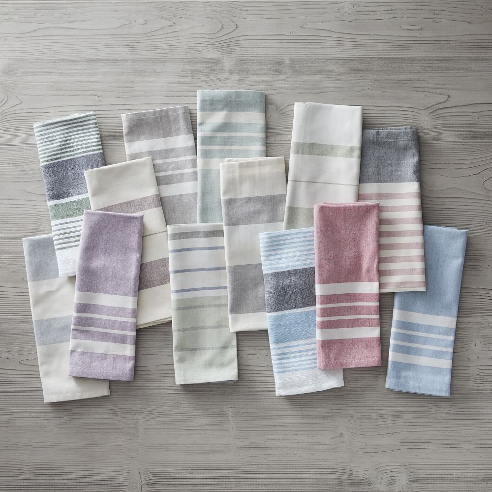 Sustainable Threads Handwoven Striped Cotton Kitchen Towel (Set of 2)