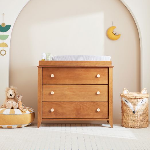 babyletto dresser Yuzu 3-Drawer Changer the unit will perfectly fit with your nursery decor Babyletto Sprout 6-Drawer Double Dresser
