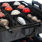 Christmas Ornament Storage Box w/ Adjustable Telescoping Height Dividers