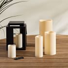 Indoor/Outdoor Wavy Edge Basic Candle - Ivory