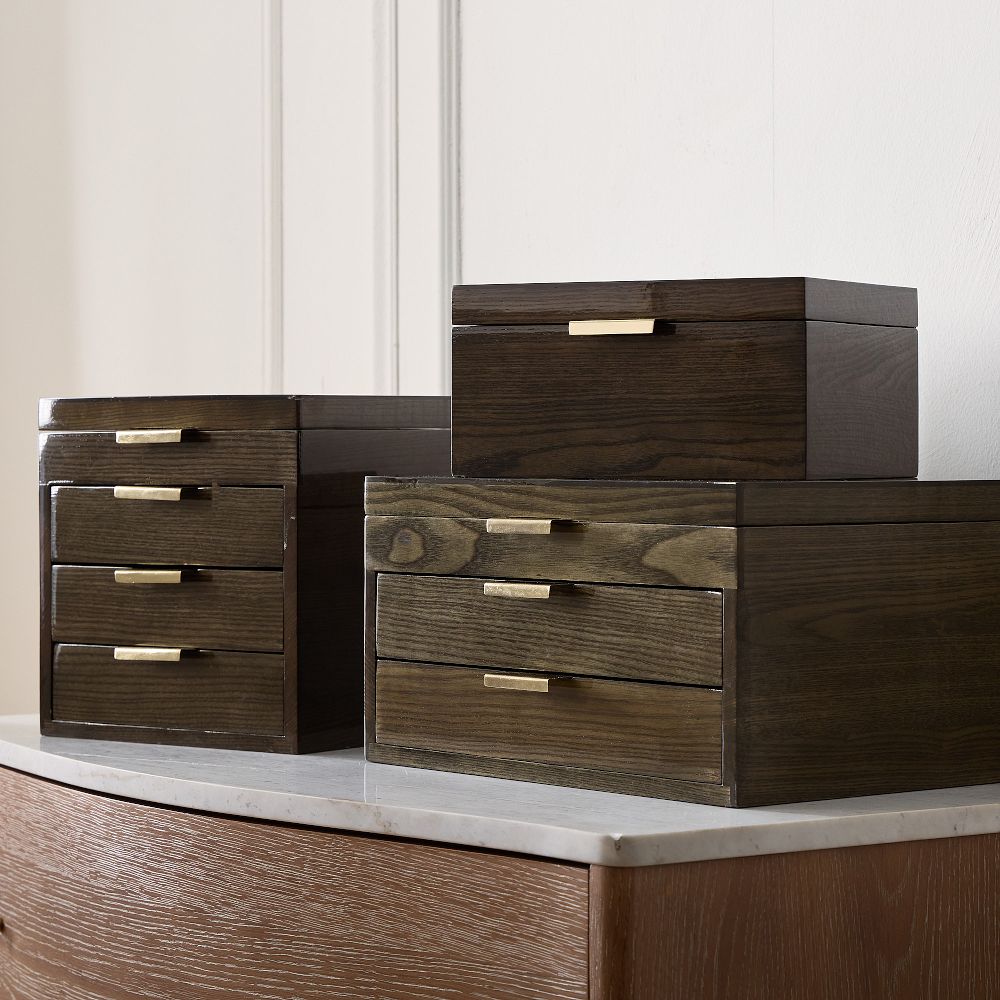Julieta Wood Jewelry Box, Green Ash | West Elm
