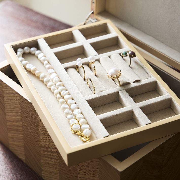 Georgia Graphic Wood Jewelry Box | West Elm