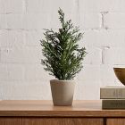 Faux Potted Subtle Glitter Pine Tabletop Tree