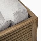 Santa Fe Slatted Outdoor 3-Piece L-Shaped Sectional (93")