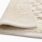 Soft Checkered Shag Wool Rug