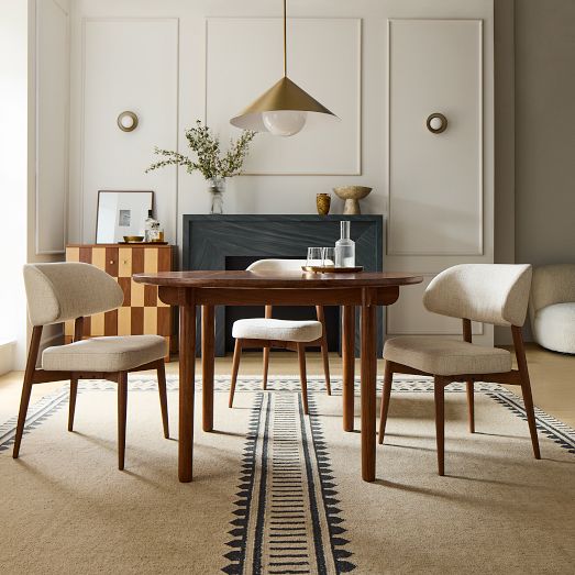 Keira Solid Wood Round Dining Table (48") by West Elm