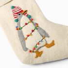 Penguin in Lights Felt Stocking