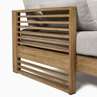 Santa Fe Slatted Outdoor 2-Piece Chaise Sectional (95")