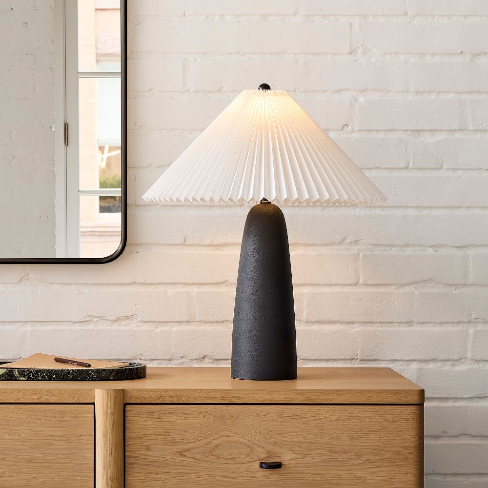 Louis Table Lamp (13"-23") - Pleated by West Elm