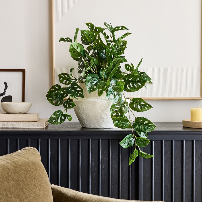 Faux Potted Trailing Monstera Plant | West Elm