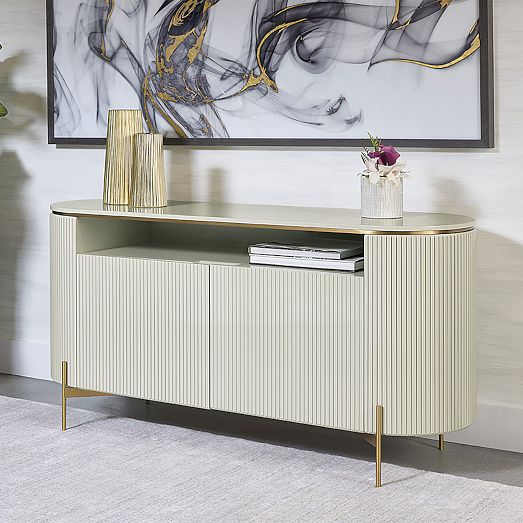 Grooved Drum Buffet (61") by West Elm