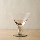 Grooved Stem Martini Glasses