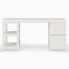 Parsons File Cabinet &amp; Open Storage Desk Set (62")