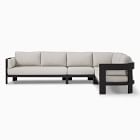 Caldera Aluminum Outdoor 4-Piece L-Shaped Sectional (129")