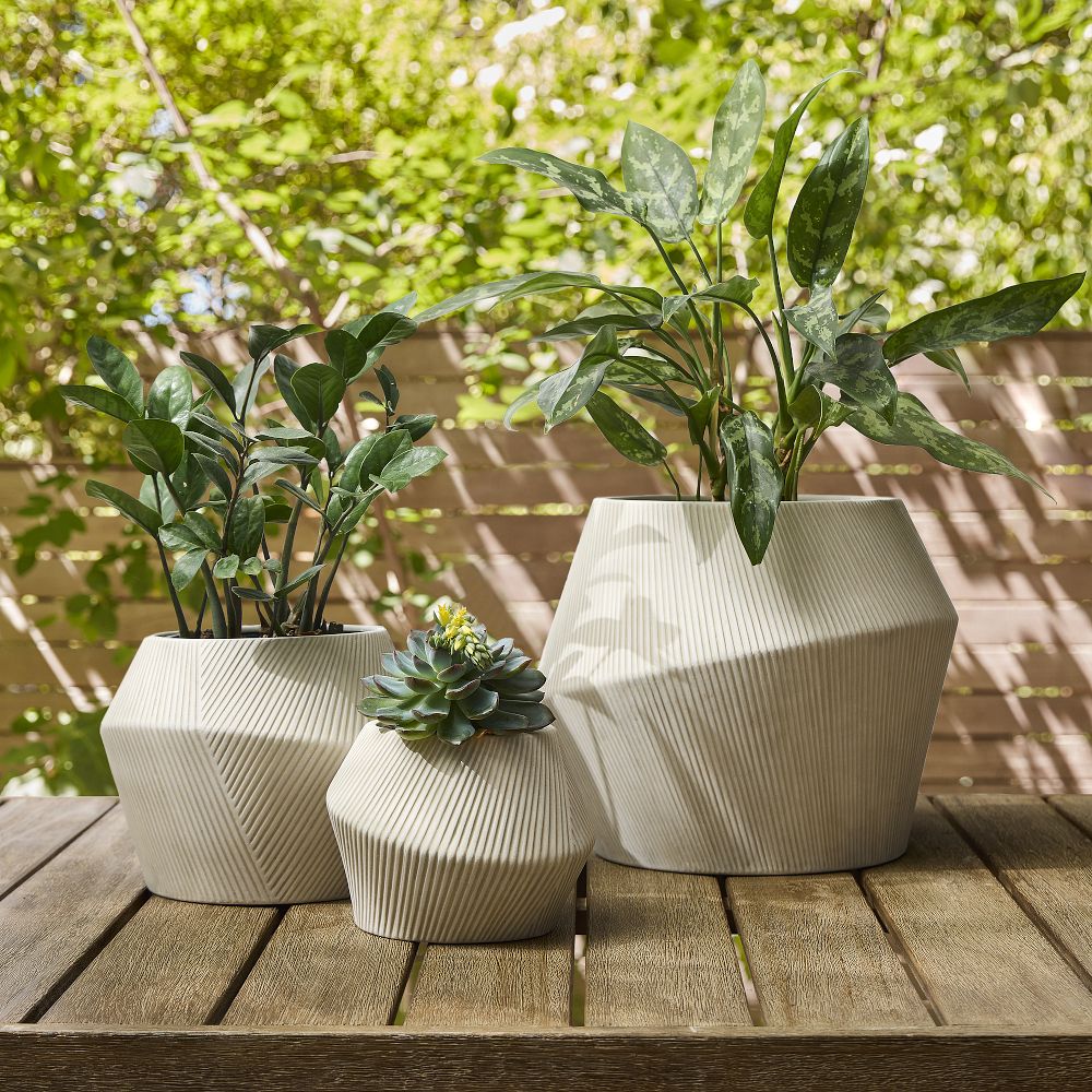 Mavis Ceramic Indoor/Outdoor Planters by West Elm